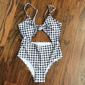 Shein Gingham swim suit
